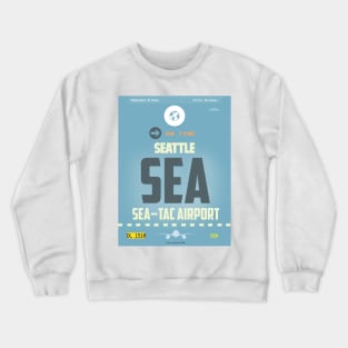 SEA Seattle airport code Crewneck Sweatshirt